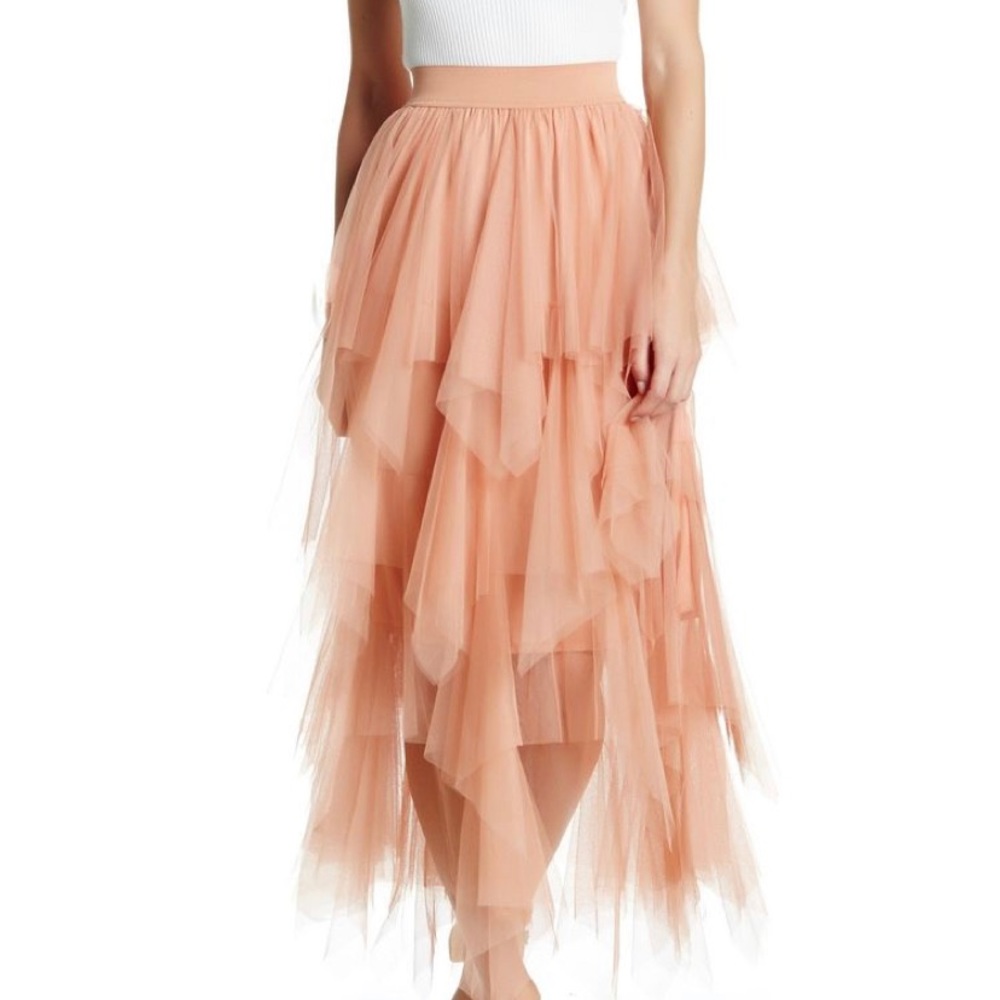 Peach Tulle Skirt